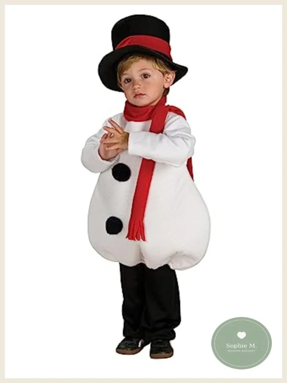 Snowman Costume Kids Fleece Tunic with Scarf and Hat